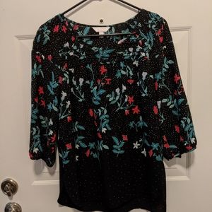 Lauren Conrad 3/4 Sleeve Top